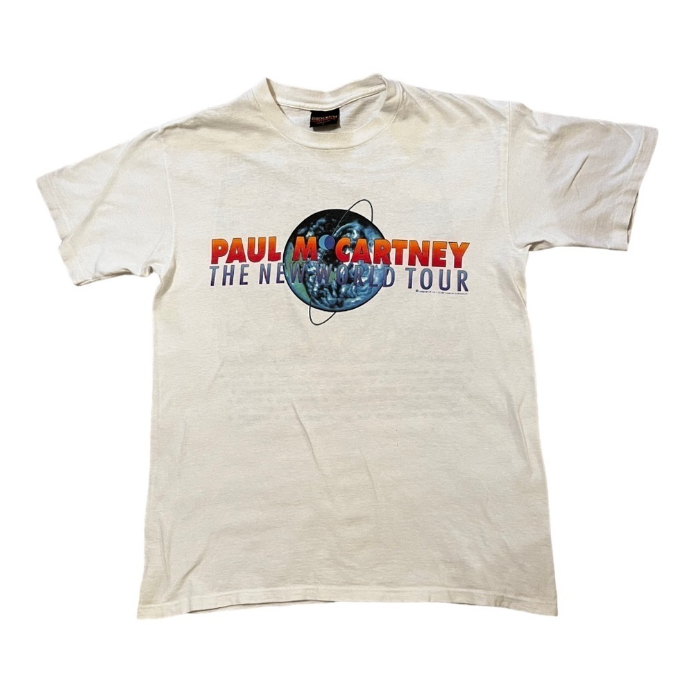 VINTAGE 1993 Paul McCartney The New World Tour Music T Shirt 90s L